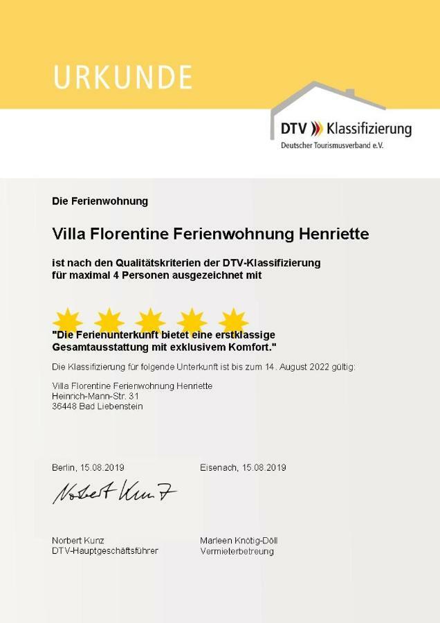 Villa Florentine Bad Liebenstein Εξωτερικό φωτογραφία